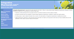 Desktop Screenshot of integrativepharmacist.com
