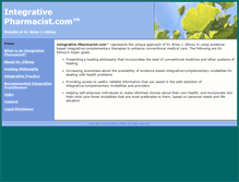 Tablet Screenshot of integrativepharmacist.com